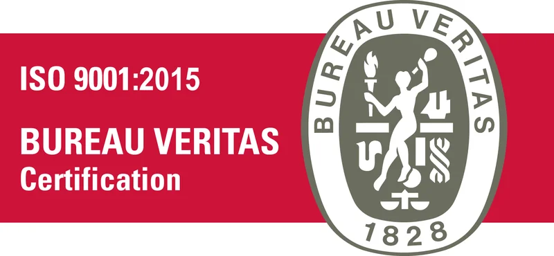 EVINCEL - Logotype certification ISO9001 Bureau Veritas