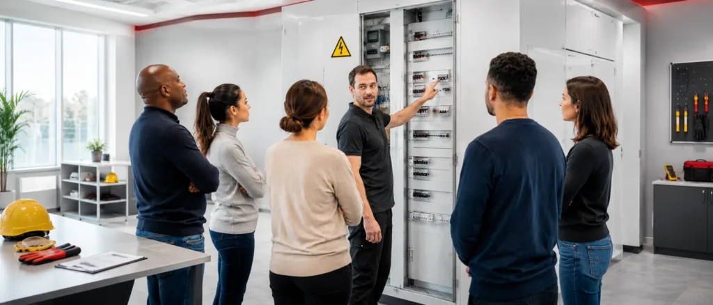 Formation habilitation électrique BS BE Manœuvre H0V B0 avec EVINCEL Formation à Lyon.