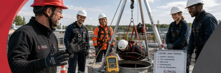 Formation travail et sauvetage en espace confiné à Lyon avec EVINCEL