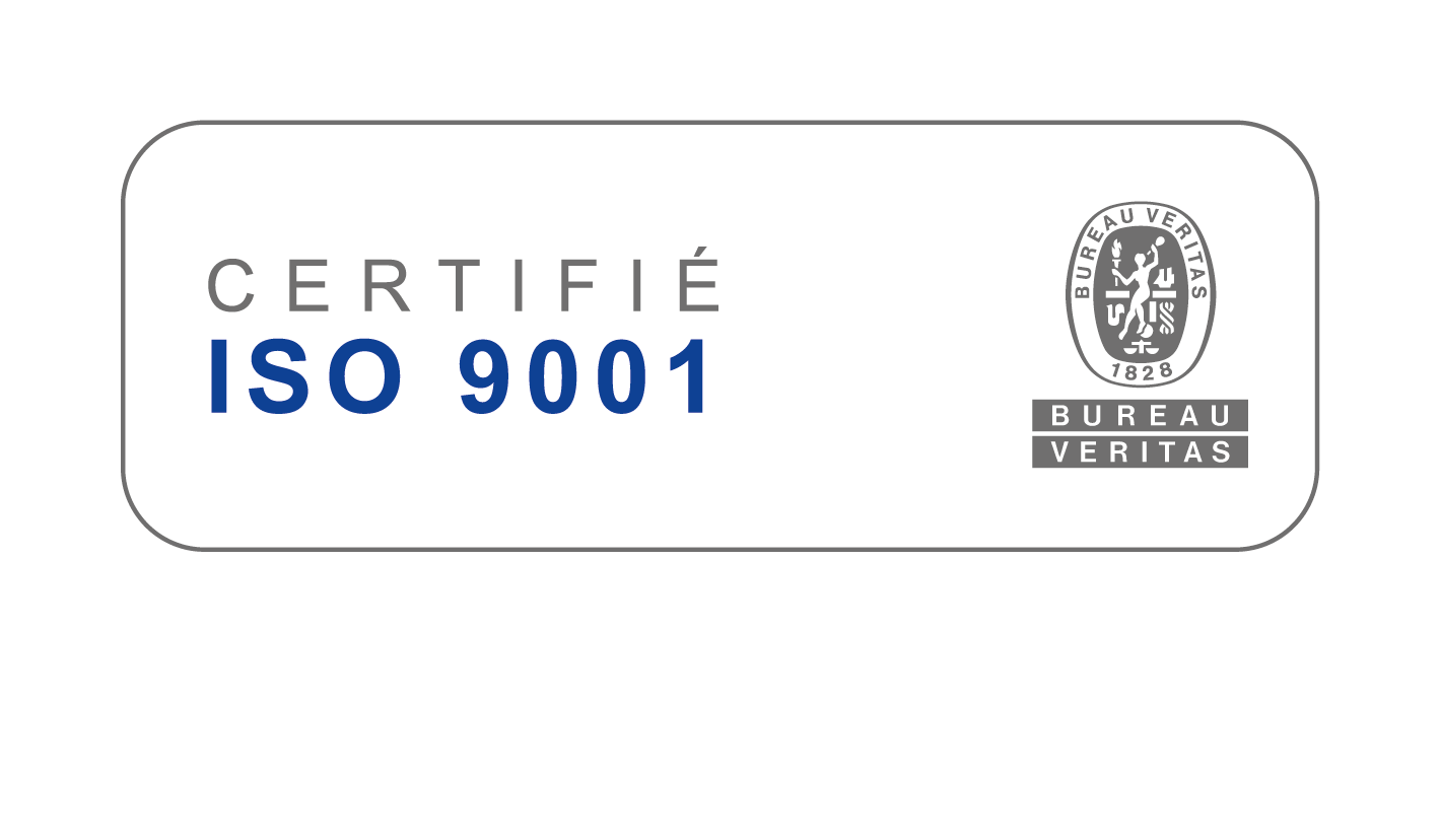 EVINCEL - certification ISO9001 Bureau Veritas
